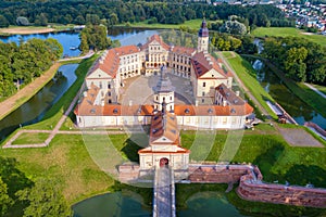 Castle in Nesvizh, Minsk Region, Belarus.