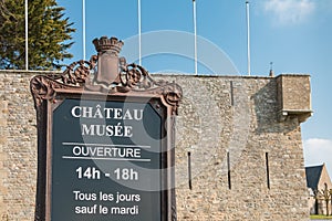 Medieval castle of Noirmoutier in France