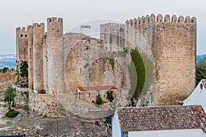 Medieval castle in Obidos village, Portug