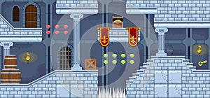 Medieval Castle Platformer Tileset