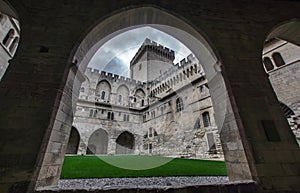 Medieval castle of popes in Avignon