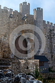 Medieval castle in the portuguese village of Obidos