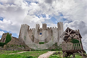 Medieval castle in the portuguese village of Obidos
