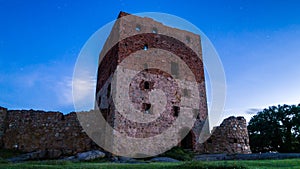 Medieval castle ruin Hammershus