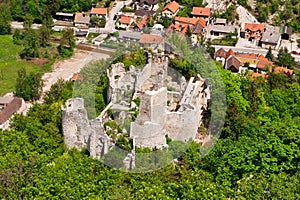 Medieval castle ruins