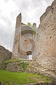 Medieval castle ruins