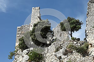 Medieval castle ruins