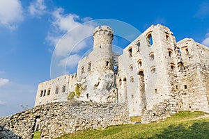 Medieval castle ruins located in Ogrodzieniec