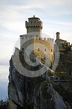 Medieval castle in San Marino photo