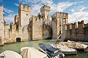 The Medieval Castle of Sirmione on the Garda's Lake