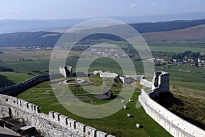 Medieval castle Spissky Hrad in Slovakia