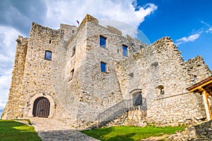 Medieval castle Strecno nearby Zilina town, Slovakia