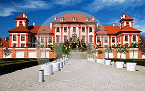 Medieval castle Troja in Prague