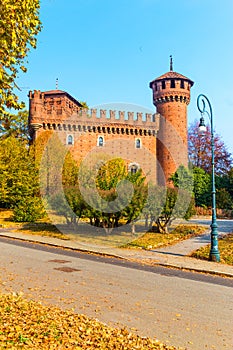Medieval Castle in Turin, Italy.