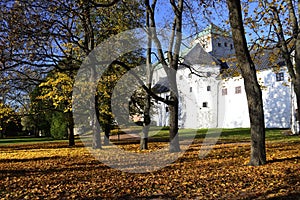 The medieval castle in Turku in autumn, Finland