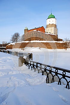 Medieval castle in Vyborg. photo