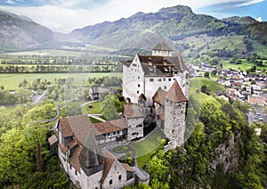 Medieval castles of Europe - impressive Gutenberg in Liechtenstein photo