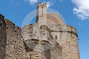 Medieval castles in France Carcassonne big fortress medieval