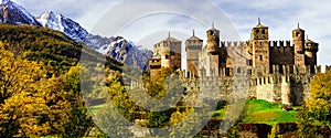 Medieval castles of Italy - Fenis in Valle Aost