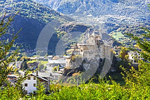 Medieval castles of Italy -Saint Pierre in valle d`aosta