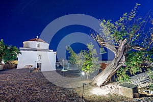 The medieval `castletown` of Monemvasia, often called `The Greek Gibraltar`, Lakonia, Peloponnese.