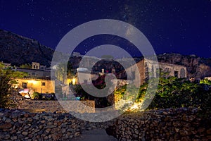 The medieval `castletown` of Monemvasia, often called `The Greek Gibraltar`, Lakonia, Peloponnese