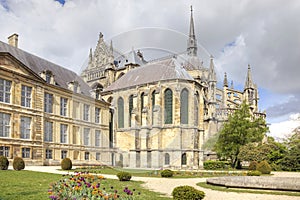 Medieval cathedral in Reims