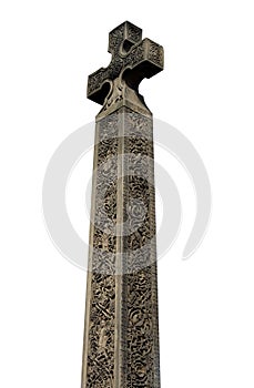 Medieval Celtic Cross isolated