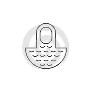 Medieval, chainmail icon. Element of medieval period icon. Thin line icon for website design and development, app development.