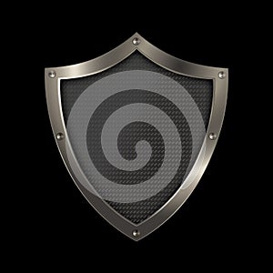 Medieval chrome shield.