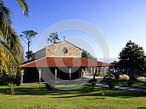 Medieval church in Baiona