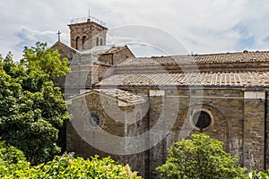 Medieval church in Cortona, Tuscany, Italy