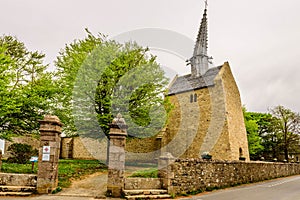 Medieval church, Cote du Granit Rose, Brittany, France