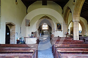 Medieval church in English village