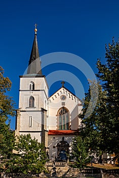 Medieval church of the Exaltation of the Holy Cross, Litomysl, Czech Republic