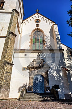 Medieval church of the Exaltation of the Holy Cross, Litomysl, Czech Republic