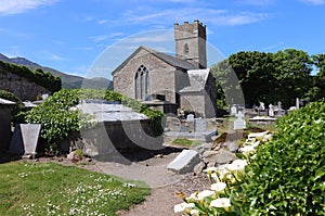 Medieval church and grave yard, Ireland.