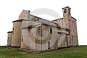 Medieval church isolated