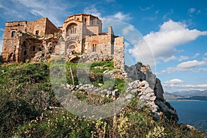 Medieval church at Monemvasia, Peloponnese, Greece