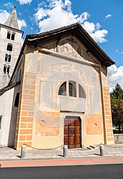 Medieval church of Sants Simone and Giuda in Preonzo, Bellinzona district, Switzerland