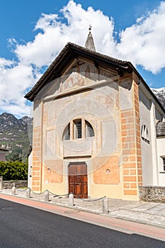 Medieval church of Sants Simone and Giuda in Preonzo, Bellinzona district, Switzerland