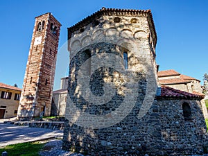 Medieval church of SS. Pietro e Paolo at Agliate, Brianza, Italy