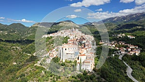 The medieval city center of Peschici on its steep cliff