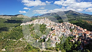 The medieval city center of Peschici on its steep cliff