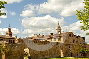 The medieval city oof Buonconvento in Tuscany