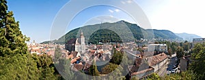 Medieval city panorama - Brasov, Romania