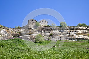 Chufut-Kale, spelaean city - fortress photo