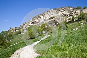 Chufut-Kale, spelaean city - fortress photo