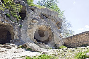 Chufut-Kale, spelaean city - fortress photo