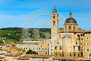 Medieval city Urbino in Italy